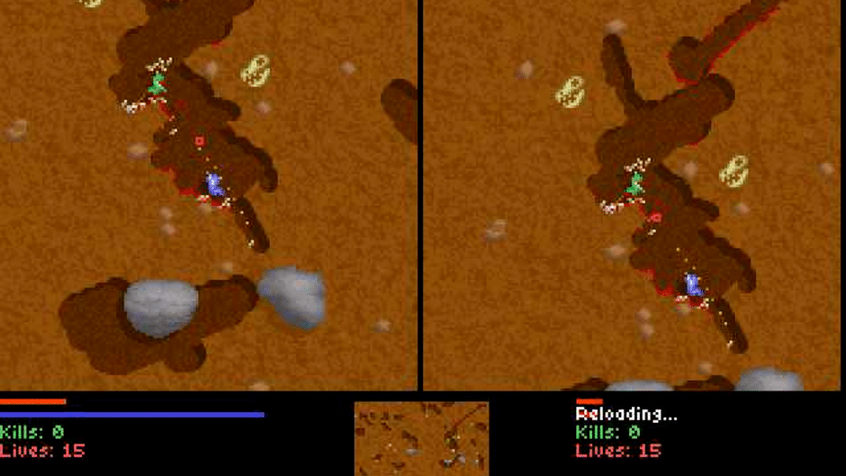 Liero Screenshot