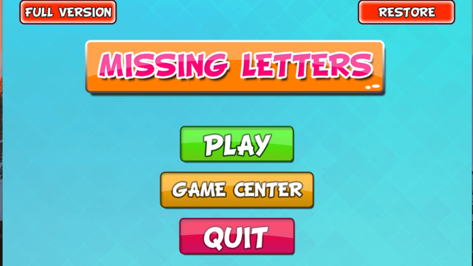 Missing Letters Screenshot