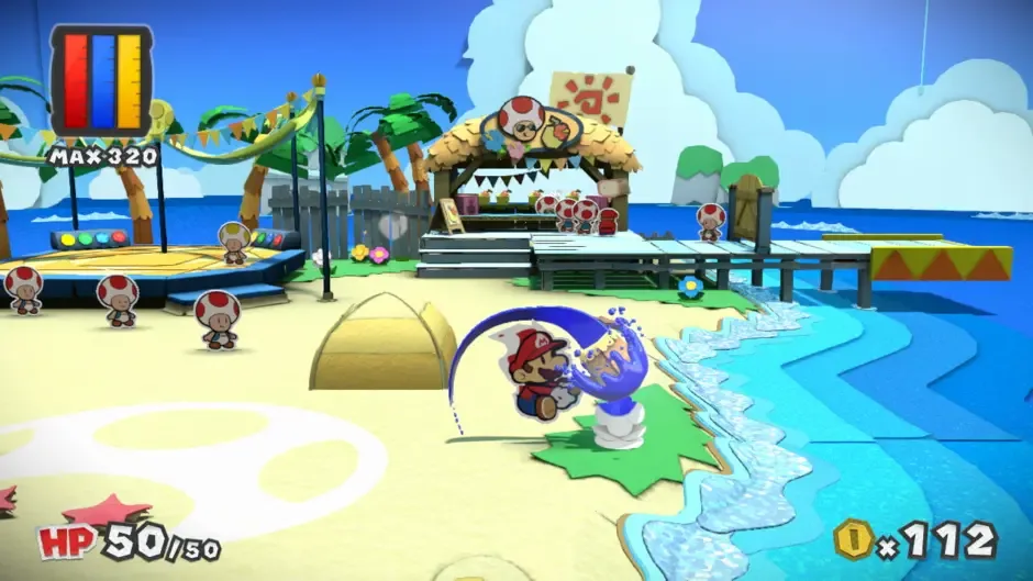 Skärmbild 1 från Paper Mario: Color Splash