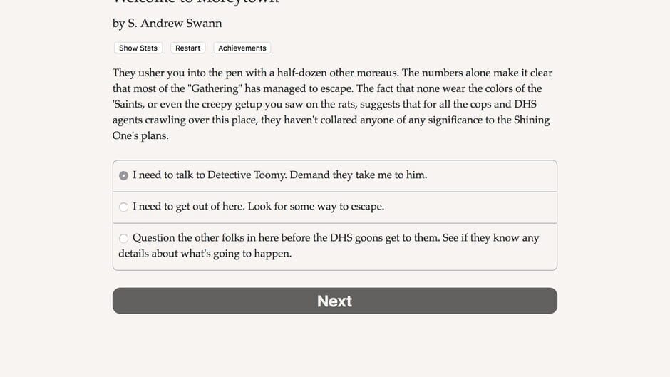 Welcome to Moreytown Screenshot