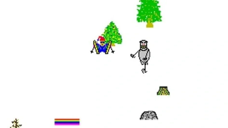 SkiFree, captura de tela 1