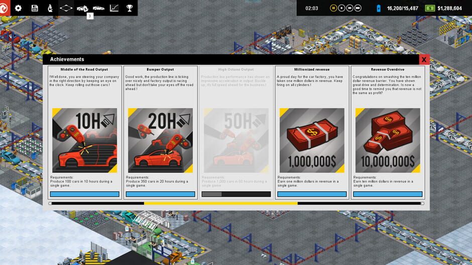 Production Line Screenshot