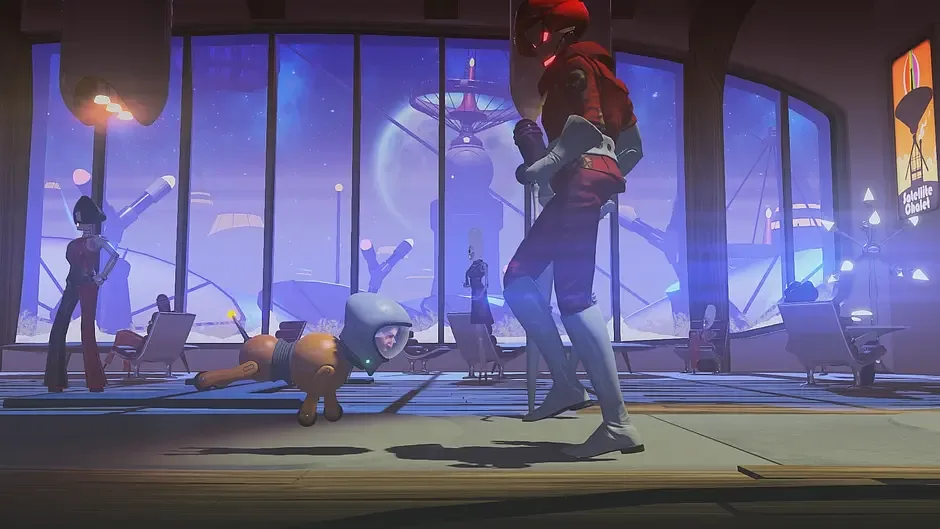 Headlander, captura de tela 4