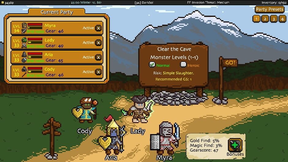 Adventurer Manager Screenshot