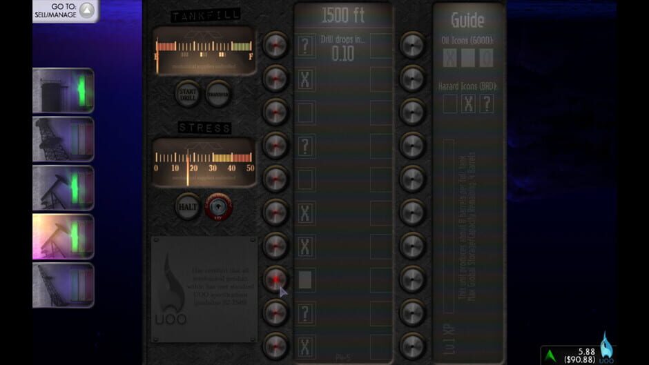 The Oil Blue Screenshot