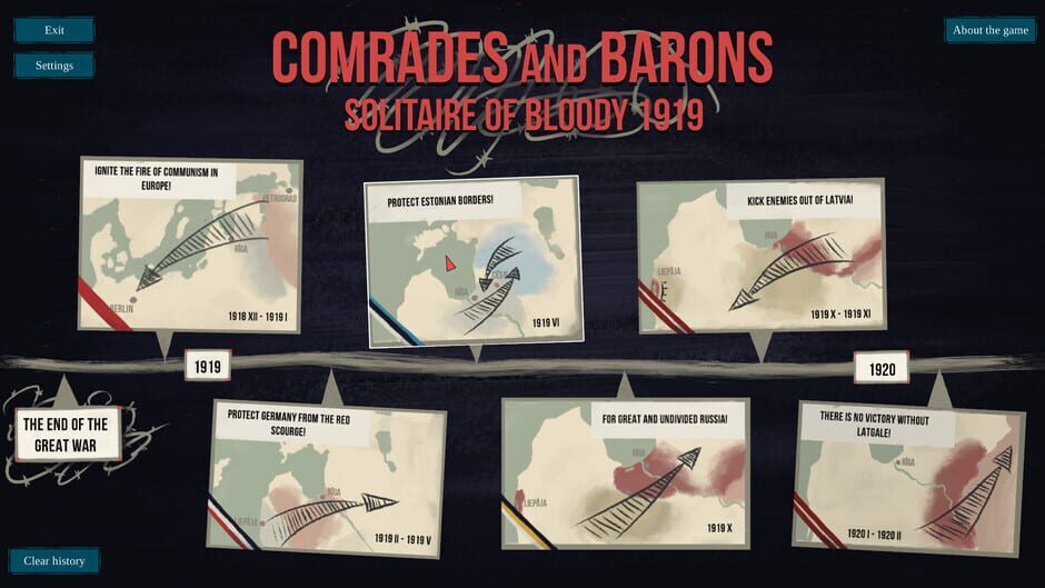 Comrades and Barons: Solitaire of Bloody 1919 Screenshot