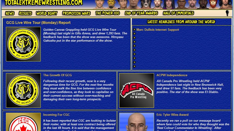 Total Extreme Wrestling 2010 Screenshot