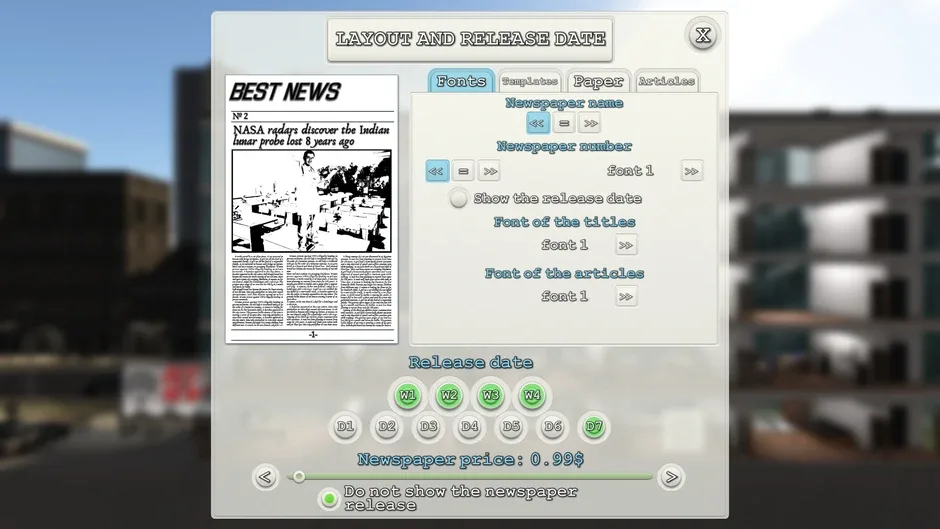 Capture d'écran de l'article