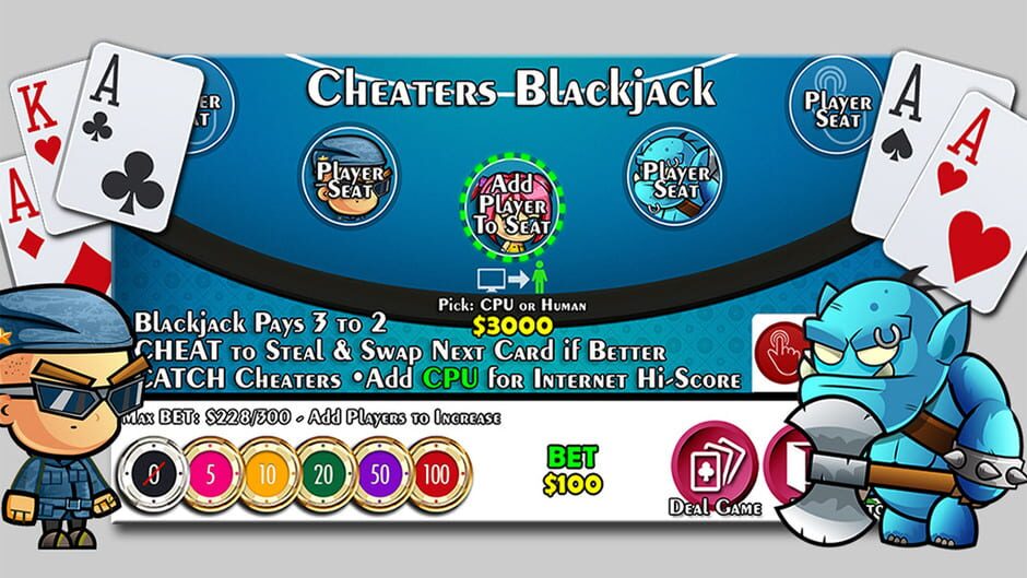 Cheaters Blackjack 21 Screenshot