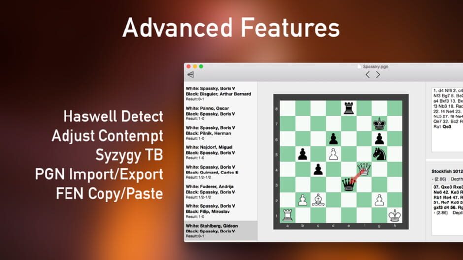 สกรีนช็อตจาก Stockfish Chess (รูปที่ 2)