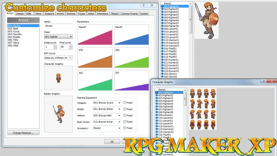 RPG Maker XP, captura de tela 1