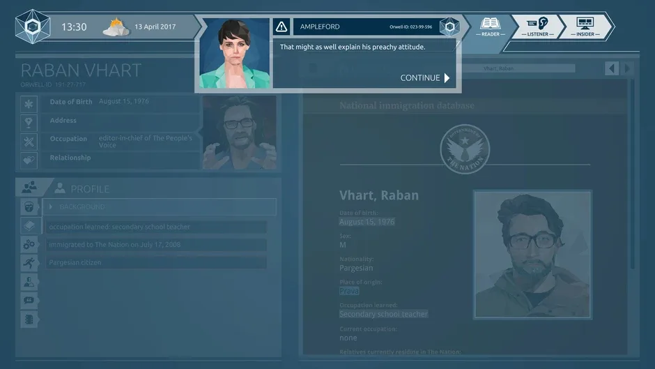 Orwell: Ignorance is Strength, captura de tela 1