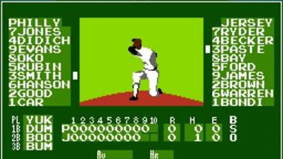 Bases Loaded, captura de tela 1