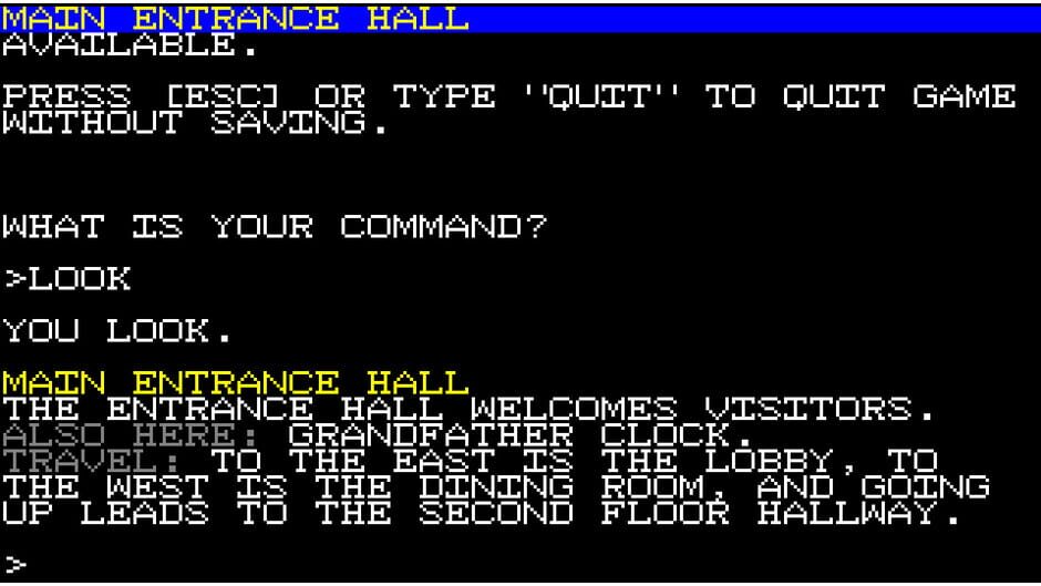 สกรีนช็อตจาก Ozapell Mystery Text Adventure (รูปที่ 3)