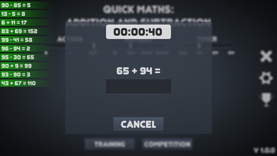 สกรีนช็อตจาก Quick Maths: addition and subtraction (รูปที่ 2)