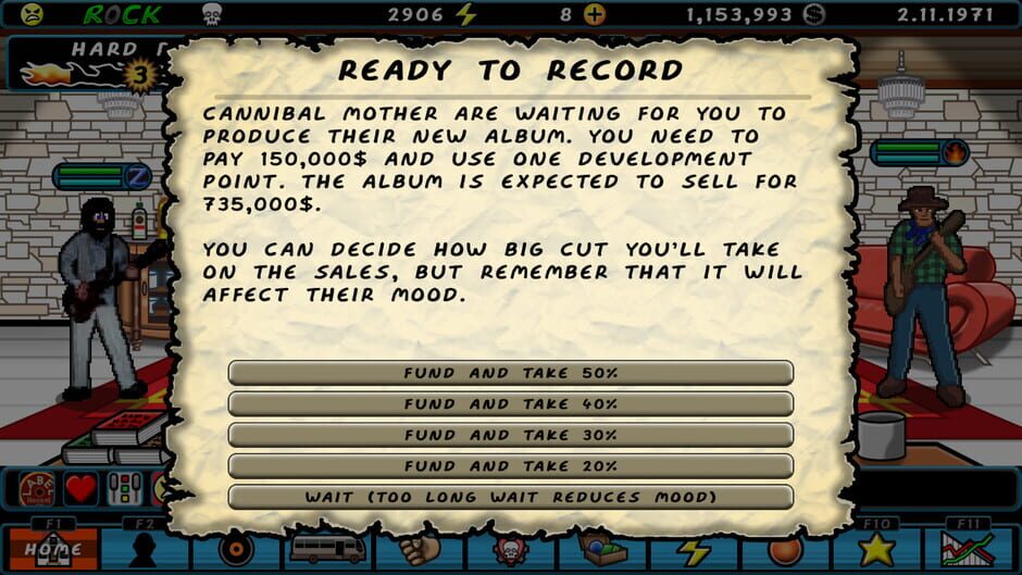 A Story of a Band Screenshot