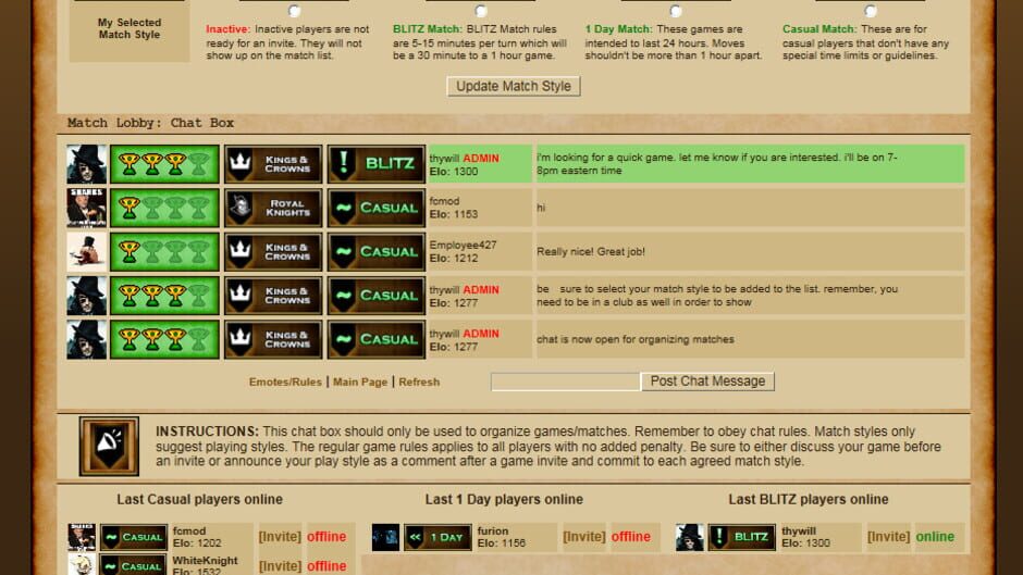 AoF Chess Club 2.0 Screenshot