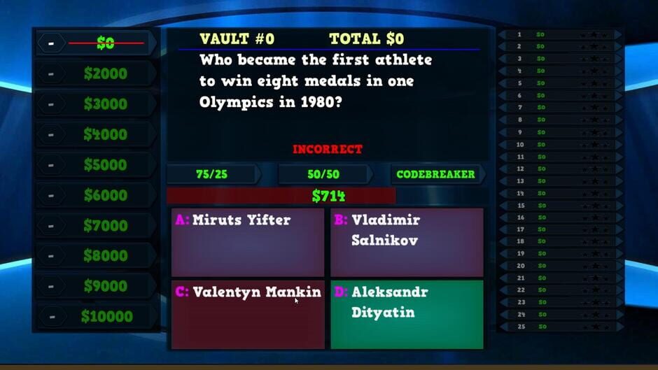 Trivia Vault Olympics Trivia Screenshot