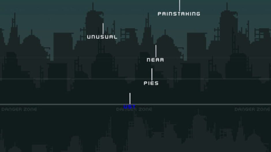 Typing game screenshot