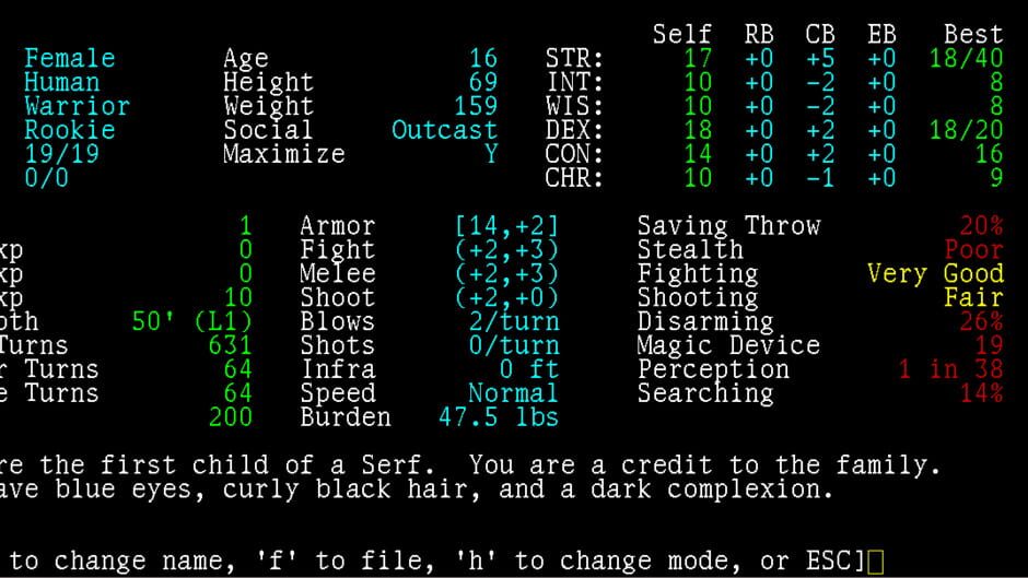 Angband screenshot