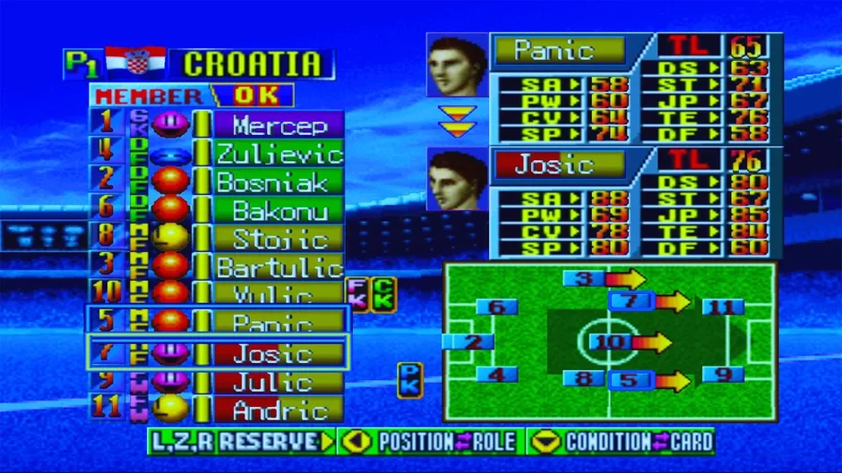 International Superstar Soccer 64, captura de tela 2
