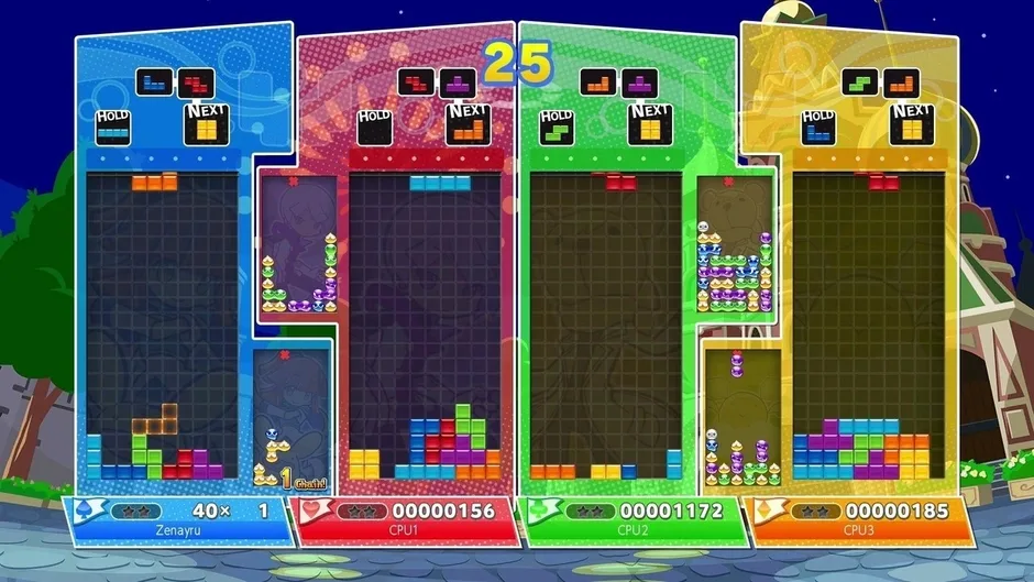 Puyo Puyo Tetris, captura de tela 1