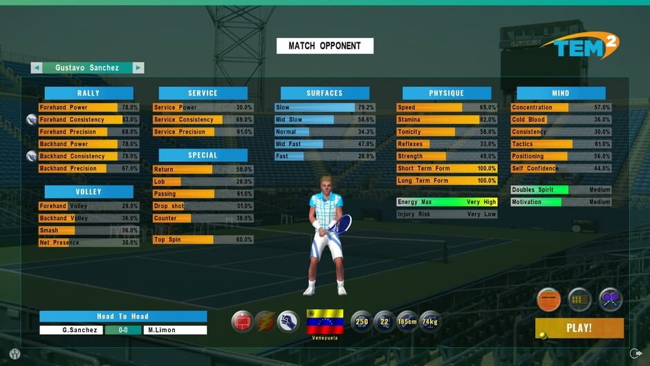 Tennis Elbow Manager 2 Screenshot