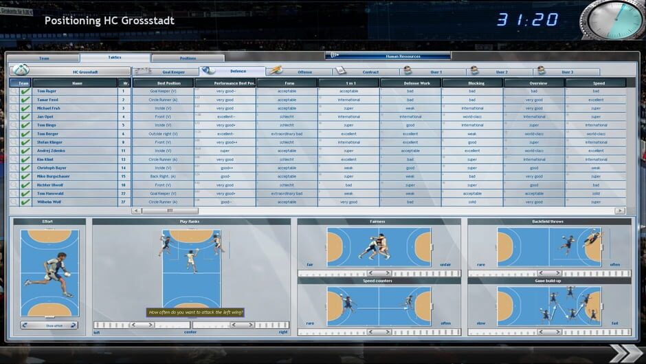 Handball Manager: Team Screenshot