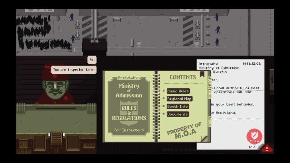 papers
	
	 
Papers, Please has been praised by the sense of immersion provided by the game mechanics, and the intense emotional reaction.
	
	 It has been released for Linux, PC (Microsoft Windows), Mac, iOS, PlayStation Vita platforms. This PC game is using the OpenFL engine to entertain as many users as possible.
	
	 Switch to the multiplayer mode when your buddies are around and want to give you some competition. 4268 users have shared their positive thoughts about this PC game in their positive reviews.
	
	  It has gained top ratings from 2168 average users.
	
	 This video game got some unique backdrop sounds, which have earned 951 social media followers. There is only the first-person perspective gaming mode in this game and you can’t change it.
	
	</div>

<p class=
