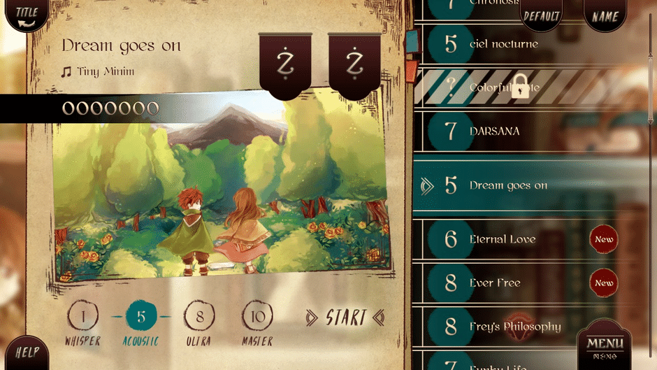 Lanota screenshot