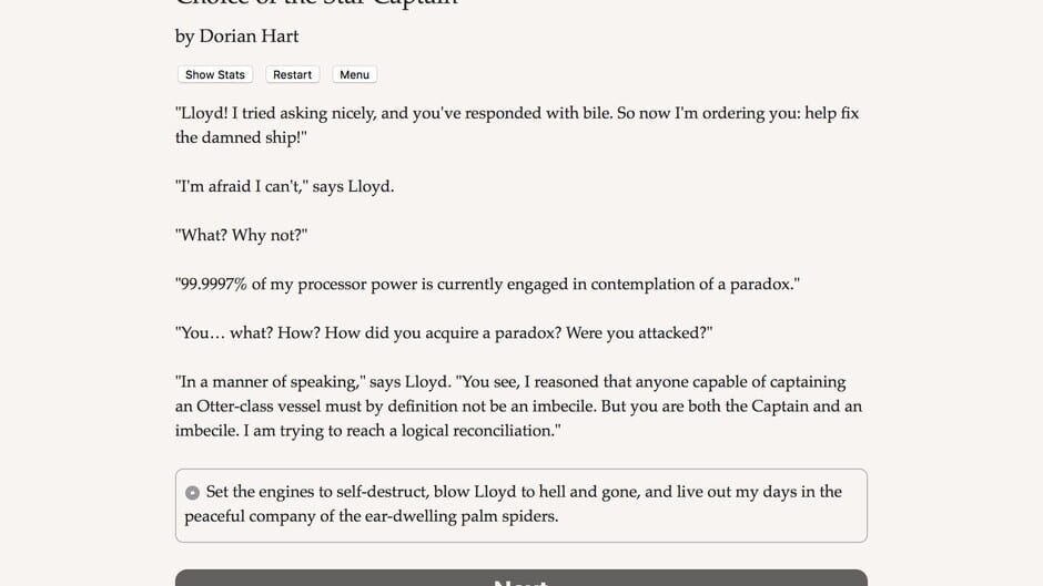 Choice of the Star Captain Screenshot