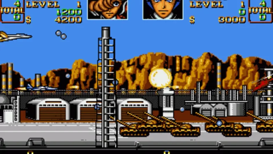 U.N. Squadron, captura de tela 2
