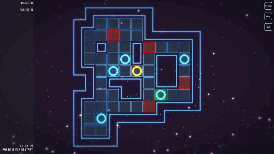 Glowing Sokoban Screenshot