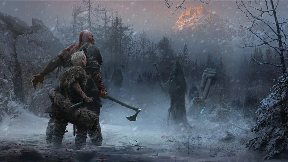 Кадър от God of War