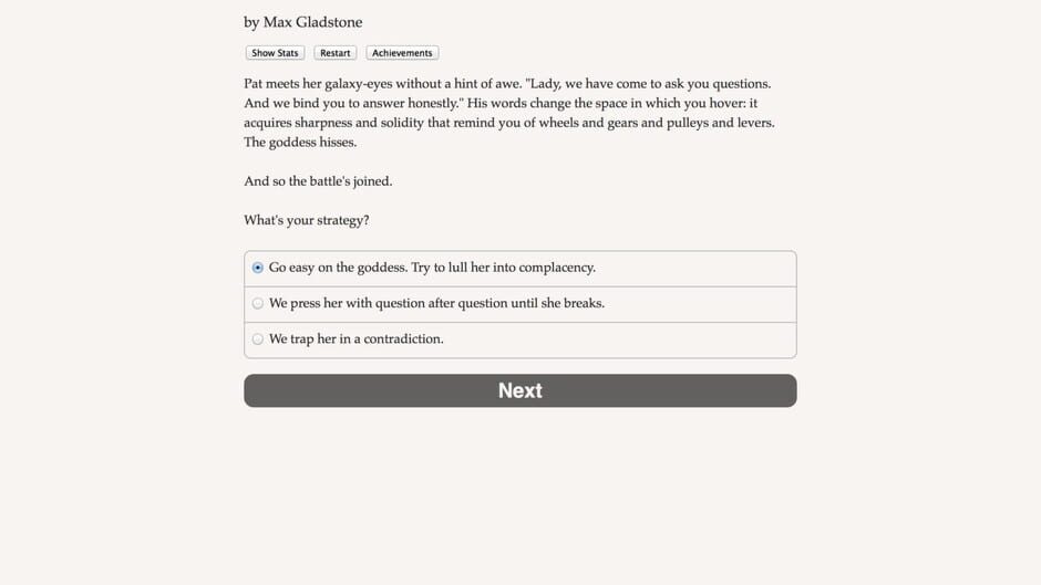 Choice of the Deathless Screenshot