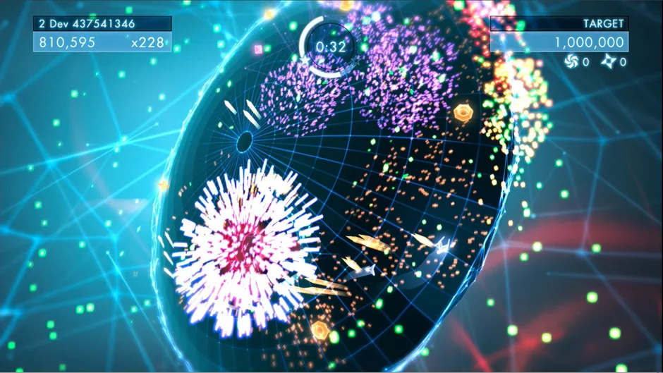 Geometry Wars 3: Dimensions, captura de tela 1