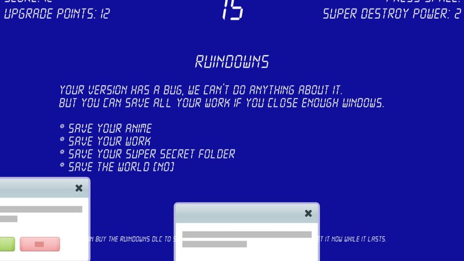 Close the Window! Screenshot