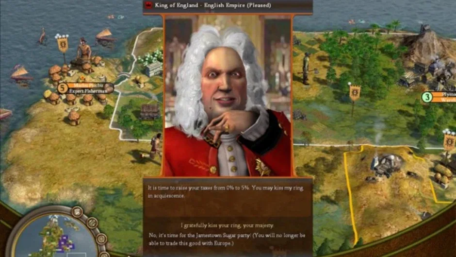 Sid Meier's Civilization IV: Colonization, captura de tela 2
