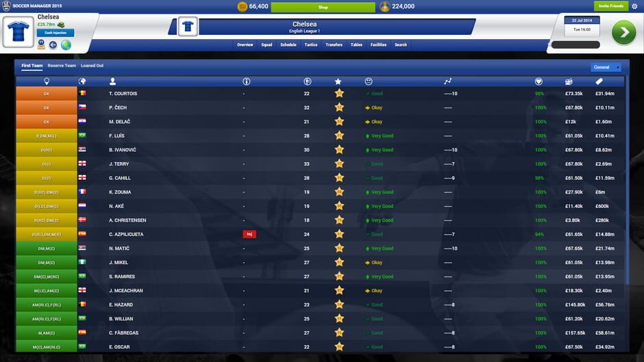 สกรีนช็อตจาก Soccer Manager 2015 (รูปที่ 4)