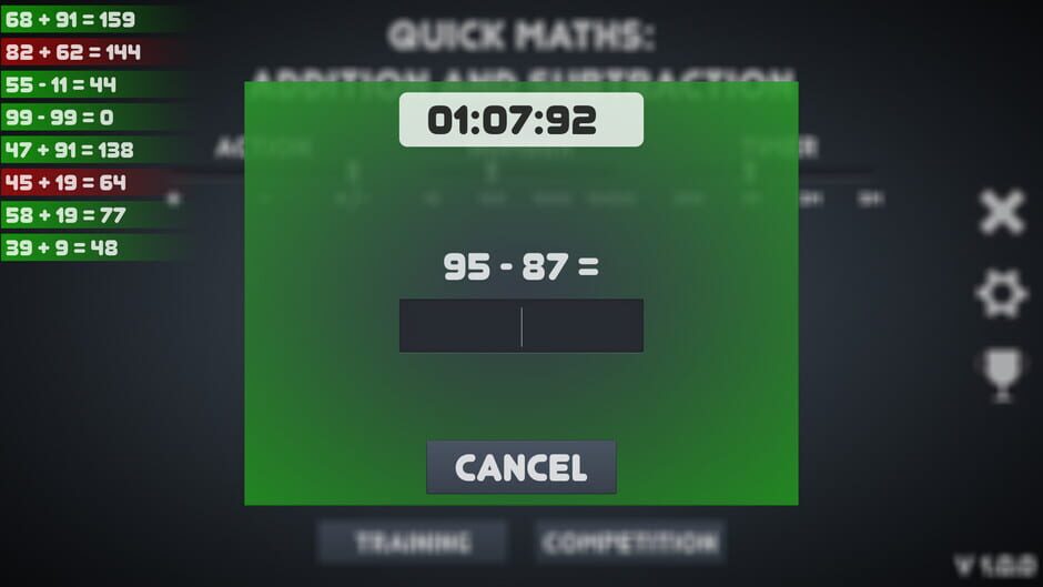 สกรีนช็อตจาก Quick Maths: addition and subtraction (รูปที่ 4)