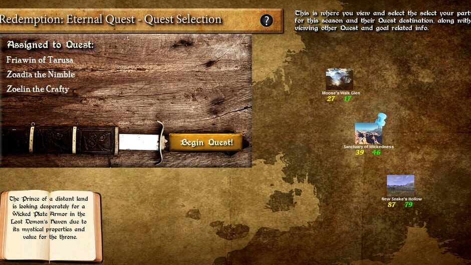 Redemption: Eternal Quest Screenshot