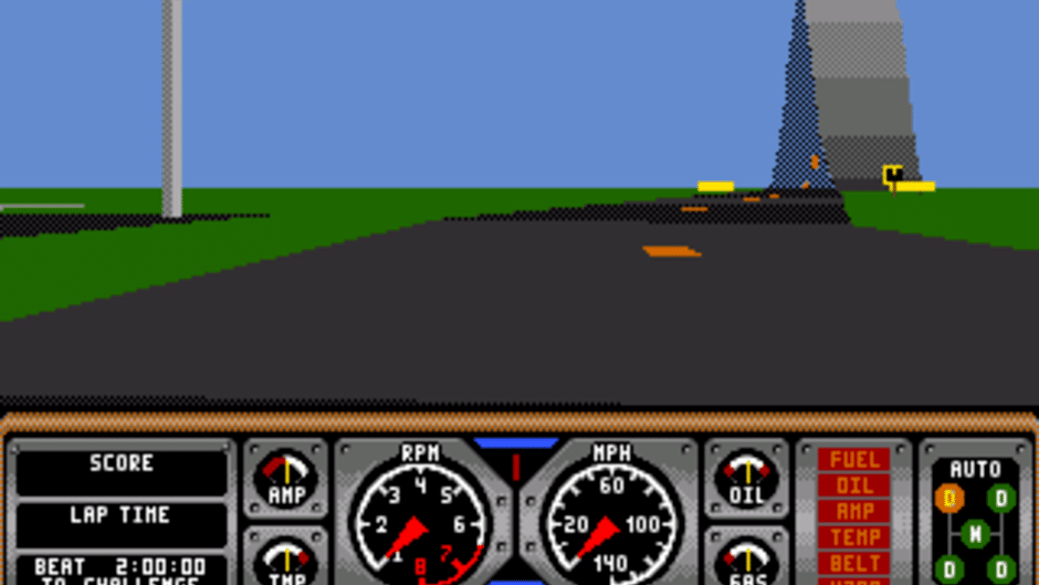 Hard Drivin' Screenshot