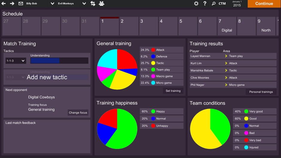 Cyber Team Manager Screenshot