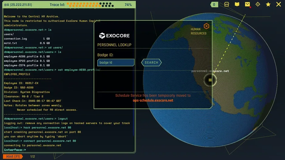 Кадър от Void Future: Hacking Protocol