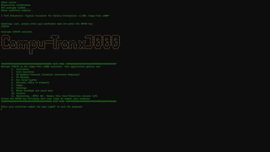 Compu-Tron x3000 Screenshot