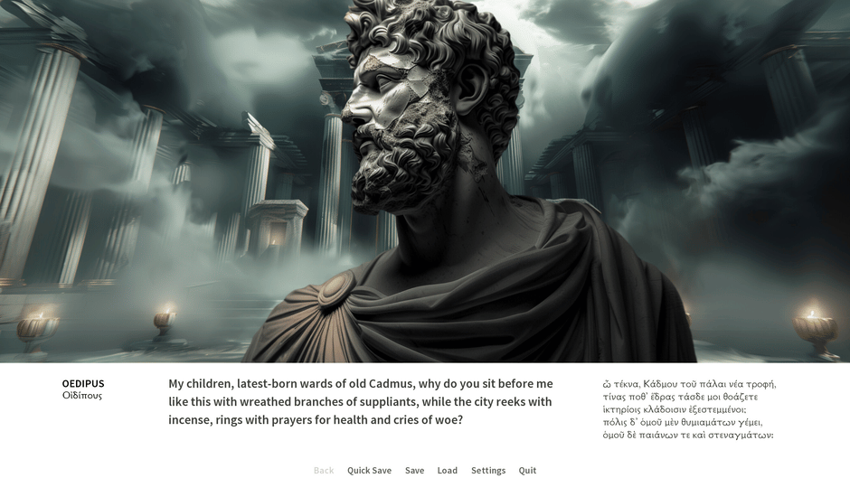 Oedipus / Antigone Screenshot