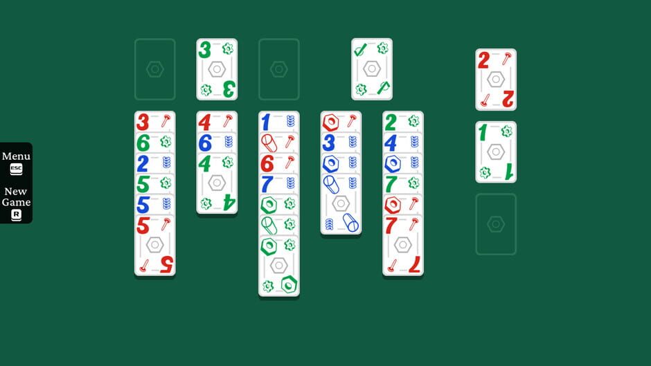 Screenshots Built to Scale Solitaire