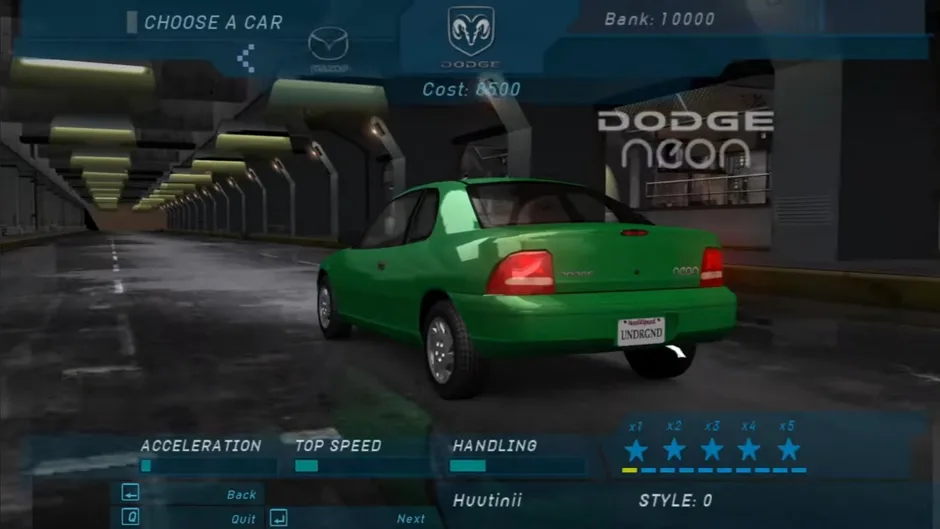 Need for Speed: Underground, captura de tela 5