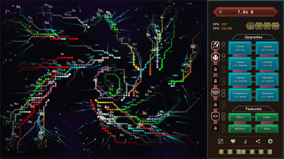 Auto Snakes in Outer Space Screenshot