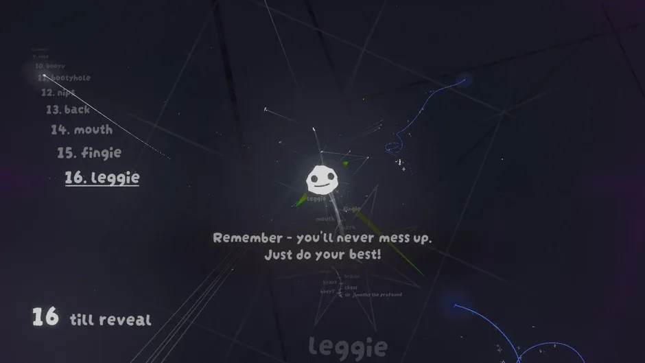 Кадър от Nick's Recursive Videogame About Deciphering Word Puzzles to Discover Your Identity and Redefine the Universe!